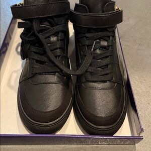 Adore Black and Gold  High-Top Sneakers